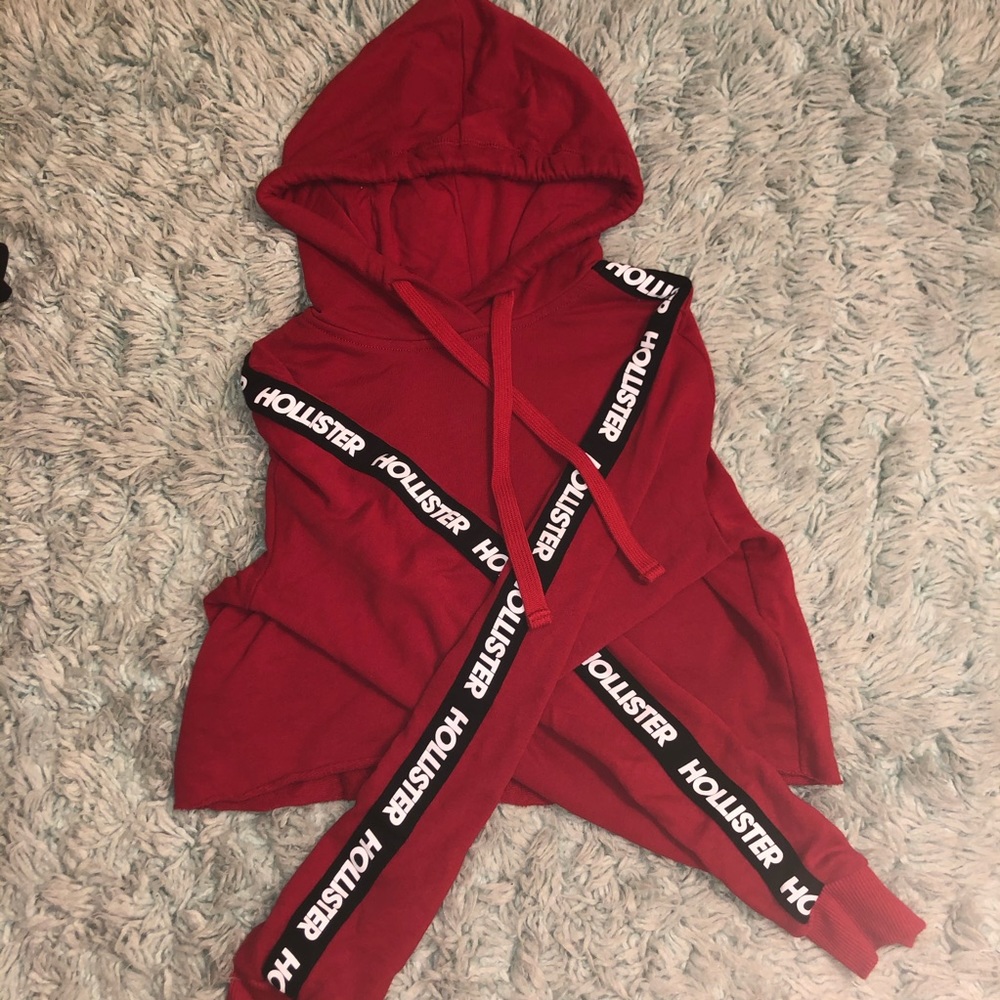 Hollister crop hoodie